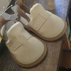 Cat & Jack Cream Baby Walker Shoes